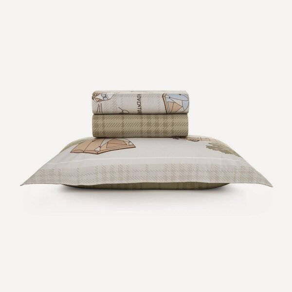 Jogo de Cama Infantil Solteiro 200 Fios 100% Algodão Aventura