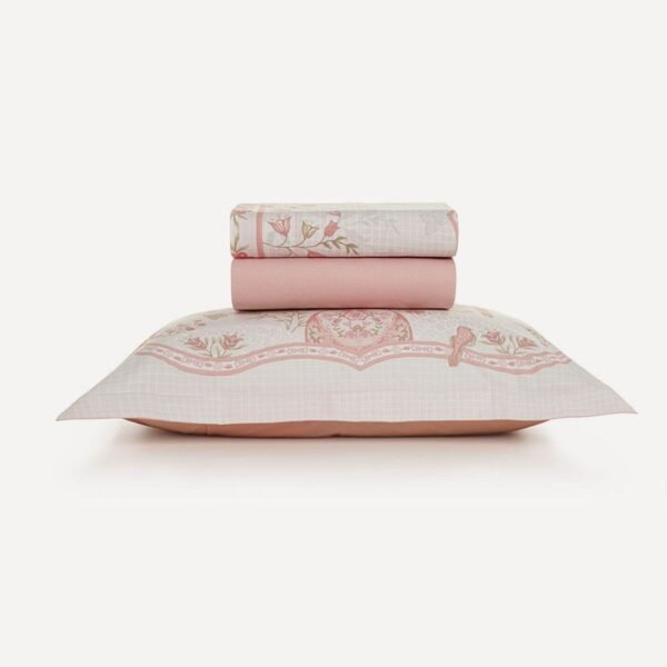 Jogo de Cama Infantil Solteiro 200 Fios 100% Algodão Emília