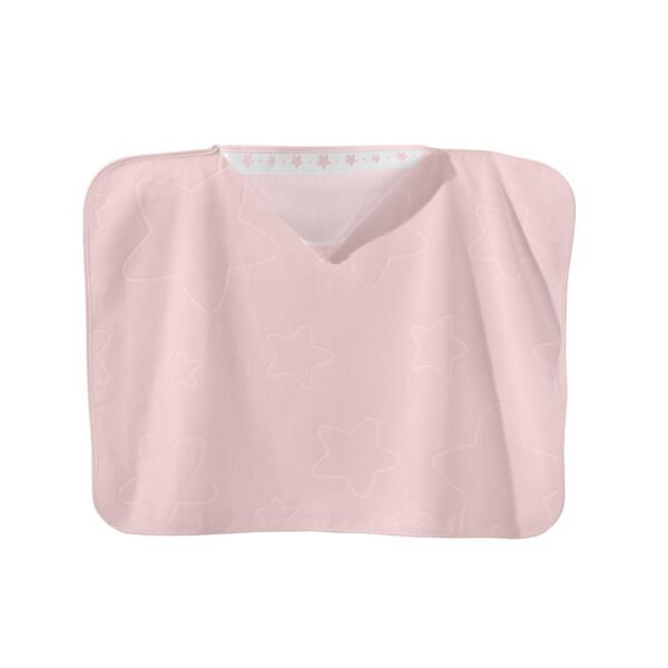 Toalha de Banho Baby Star Com Capuz Rose Para Bordar