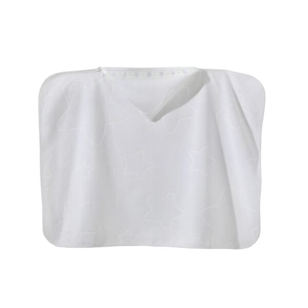 Toalha de Banho Baby Star Com Capuz Branco Para Bordar